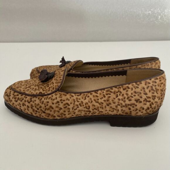 Bottega Venetta Leopard Cheetah Print Loafers Shoes Pony hair 35 EU - 5.5 US - Picture 7 of 15